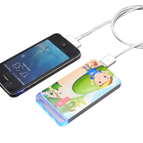 light up logo power bank